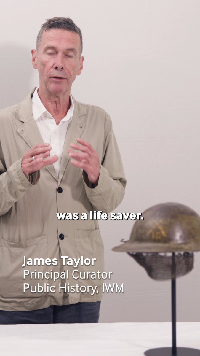 IWM Curator James Taylor describes the effectiveness of the Brodie helmet in combat. Designed by John Leopold Brodie in 1915, the helmet resembled an inverted soup bowl. By the time of the Battle of the Somme, one million had been issued, reducing head injuries by 75%.