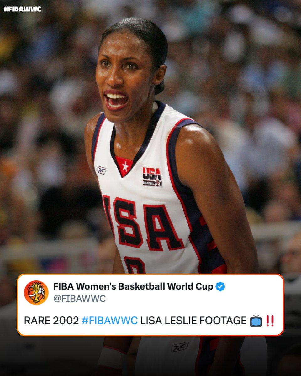 A glimpse of the legendary Lisa Leslie in her MVP year at the #FIBAWWC 🏆