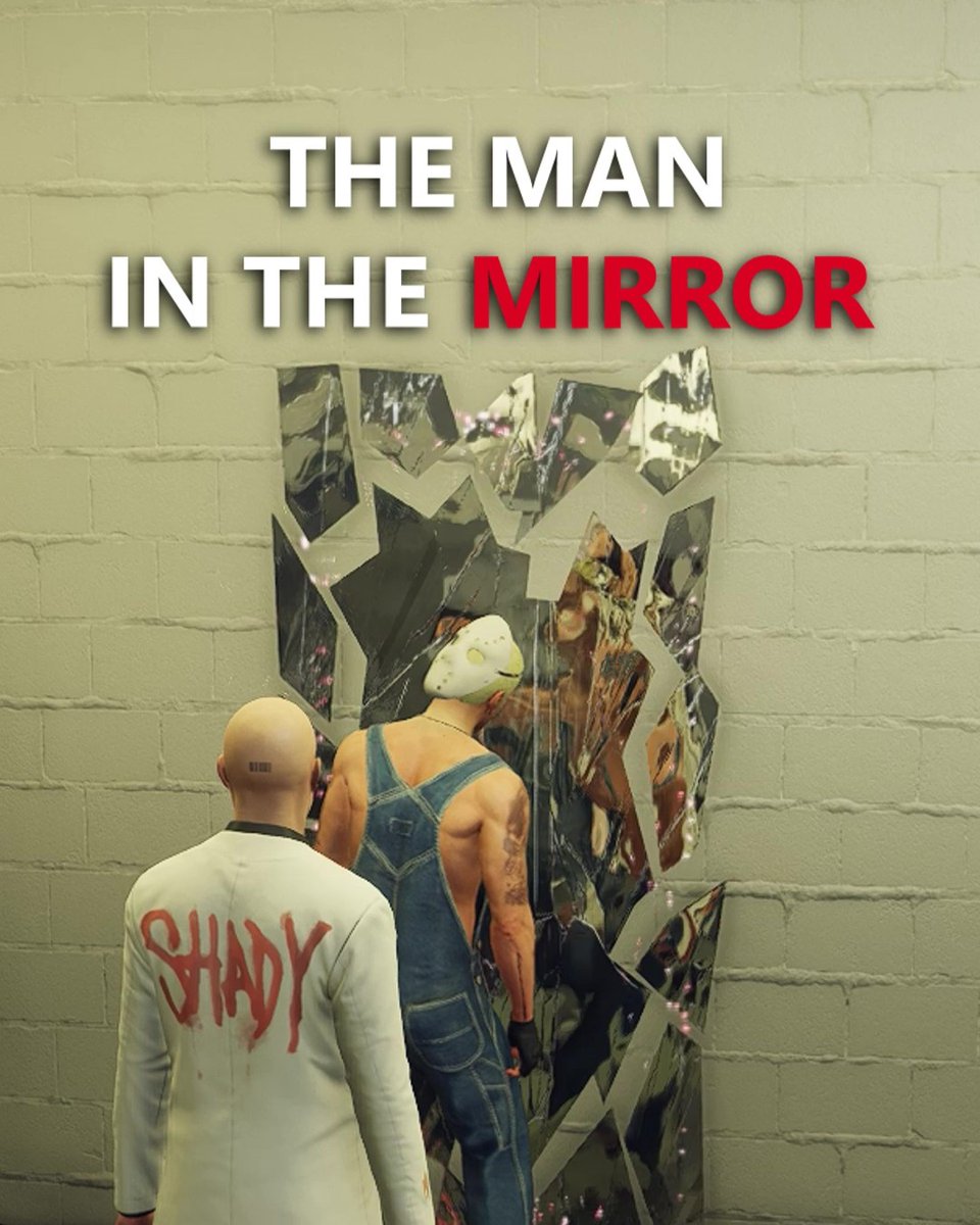 Sometimes you need help taking out the crazy. The man in the mirror has you covered. 🪞😈 Play the Eminem vs. Slim Shady DLC for free until August 23rd. #HITMAN #Agent47