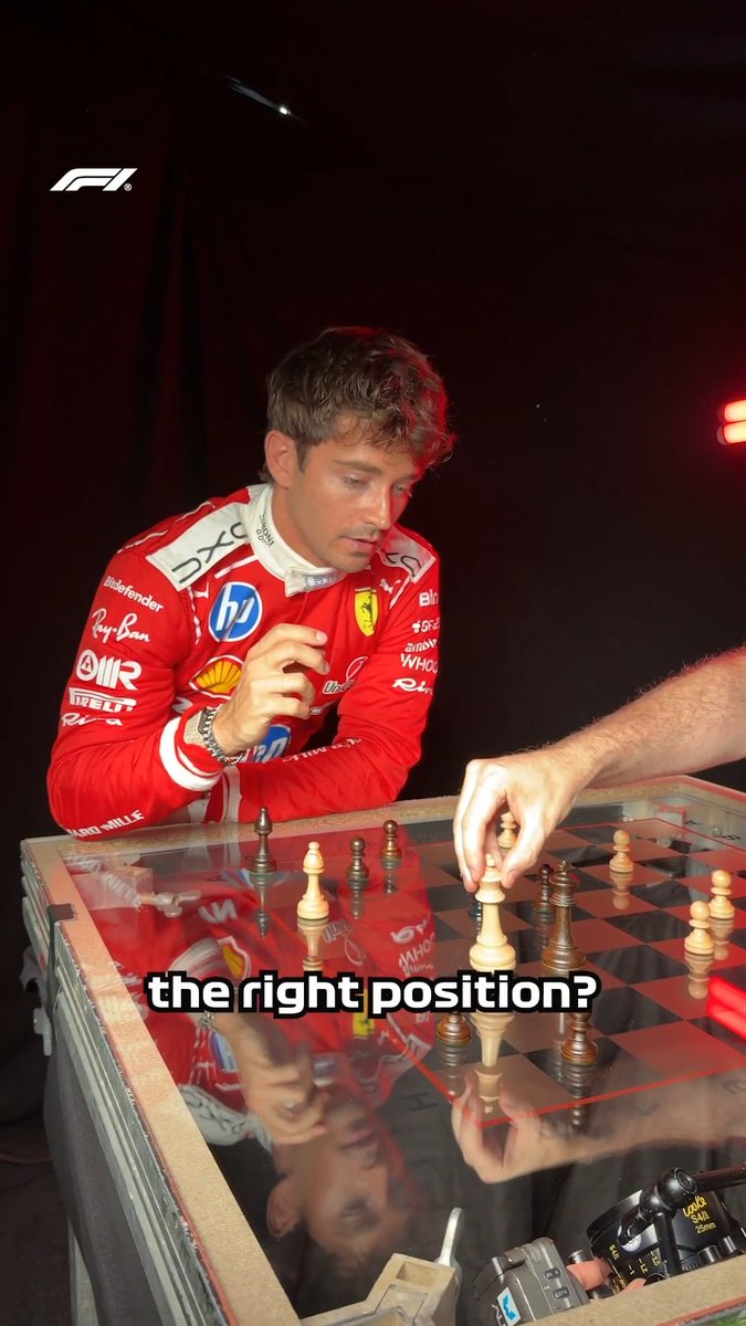 Our chess grandmaster ♟️ #F1 Charles Leclerc
