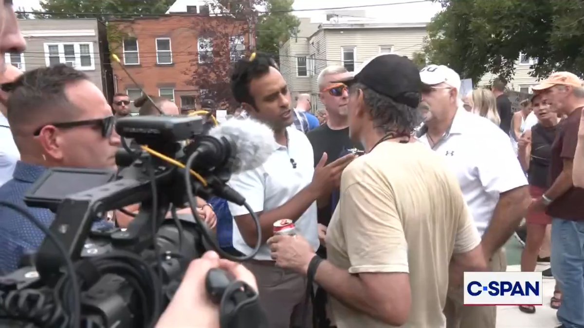 OH Gov. candidate Vivek Ramaswamy answers a question on temporary protected status for Haitian refugees: "If it's temporary protected status, it's temporary. They gotta send them home... I think we gotta focus on the people who are already living here."