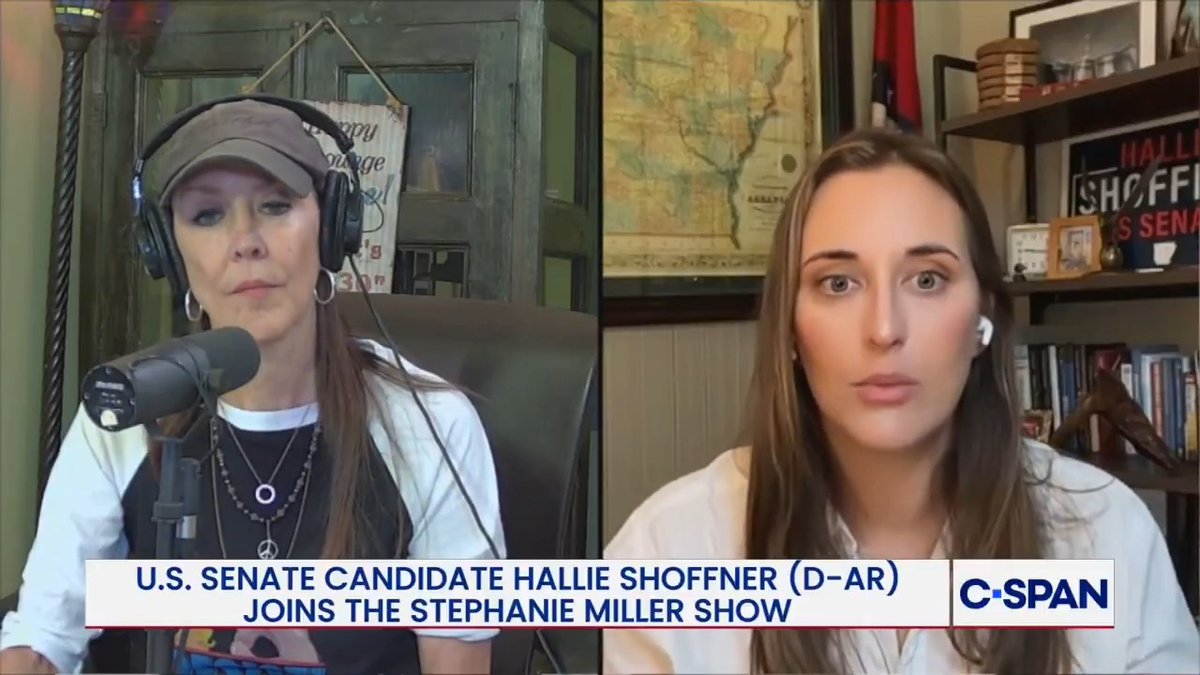 U.S. Senate candidate Hallie Shoffner (D-AR) makes her pitch: "I am a Arkansas farmer, I am a political newcomer who has never run for office before... I am going to do right by you, you can trust me and it doesn't matter the party."