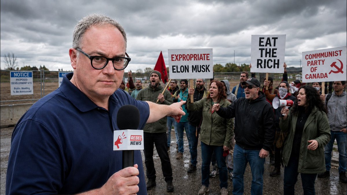 What I saw at Alberta's anti-AI protest A $13 billion investment from Meta, the parent company of Facebook and Instagram, will see a new data centre built near Edmonton. But not all Albertans are on board with the development, and Rebel News heard from protesters opposed to the project. I went to a protest against an Alberta data centre the other day. It was a Sunday, in a small town, and 200 people showed up. That’s a lot. And unlike most protests I go to, where the protesters have no clue what they’re protesting about, everyone here had a lot to say. Even stranger, they didn’t try to block Rebel News. And the strangest thing was, one of the protesters was a die-hard Rebel News fan. So, are these protesters right? Are data centres something we should fear? The demand for computer processing is so huge these days — think of streaming a Netflix show or making a Zoom call — that the computing power doesn’t come from your laptop or your phone anymore. It comes from buildings stuffed with computers, called data centres. And as artificial intelligence becomes more commonplace, the need for data centres is going to grow. There’s a bit of a race between China and America on AI, and that’s fuelling some of the fevered growth, too. And to me, that’s an important point, and one that I put to a number of the anti-AI protesters: AI isn’t going away. The question is, do you want AI controlled by Communist China, or do you want it controlled by America? Which is more likely to respect privacy and freedom? That was the real fear of the people I spoke with. Their objections to the big $13 billion data centre being built in northern Alberta wasn’t really about its proposed water use (it will use less than a golf course) or it’s power use (it’s actually building its own $4 billion power plant). It’s about AI itself. AI is something to worry about, and to make sure that it’s done right. No doubt it will change many things in our lives. But protesting a computer factory in Alberta isn’t going to change the answers to that — all it might do is push some construction jobs down to Texas, or China itself. Watch the full video I did with Sheila Gunn Reid in Morinville, Alberta. I did my best to let the protesters have their say. I wasn’t surprised that there were climate activists there, but I thought it was weird that the Revolutionary Communist Party was out in such force. I should tell you, I just finished doing a lengthy interview with Nate Glubish, the Alberta cabinet minister in charge of data centres. I actually went up to the construction site of the big new data centre to interview him on location. I’ll have that video for you later this week. What do you think? Is opposition to this data centre just a front for opposing AI itself? And if so, isn’t AI just like the Space Race — it’s a race between us and China, whether or not we like it?