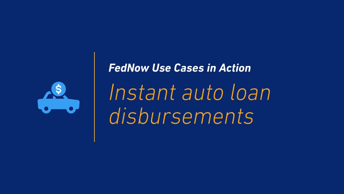 The future of auto loans is instant. With the FedNow® Service, financial institutions can compete for loans 24x7x365 and pay dealerships in seconds: