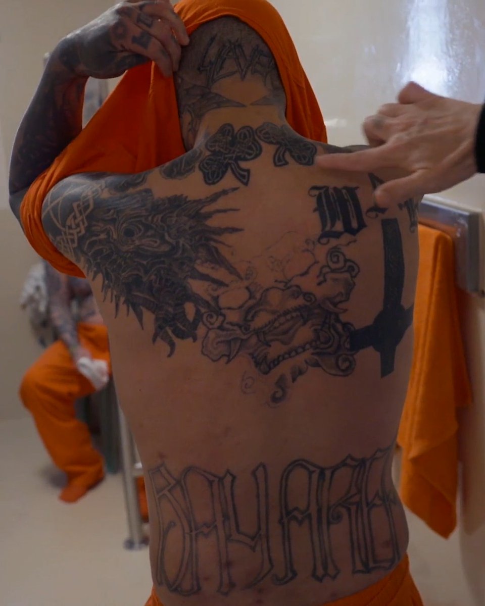 Inside San Joaquin County Jail, one inmate breaks down the meaning behind his gang-related tattoos. See more on #120HoursBehindBars tonight at 9P on Discovery.