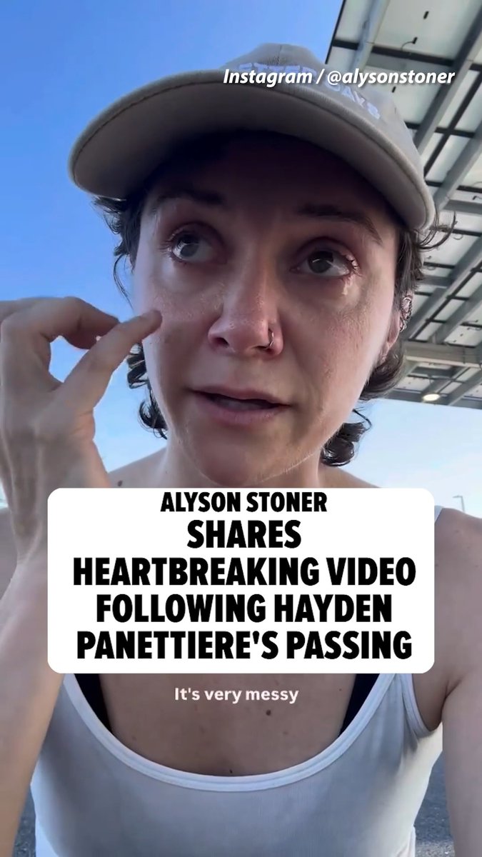 💔 Alyson Stoner shared a heartbreaking video Monday morning, offering condolences to Hayden Panettiere's family and fans following her passing Sunday.
