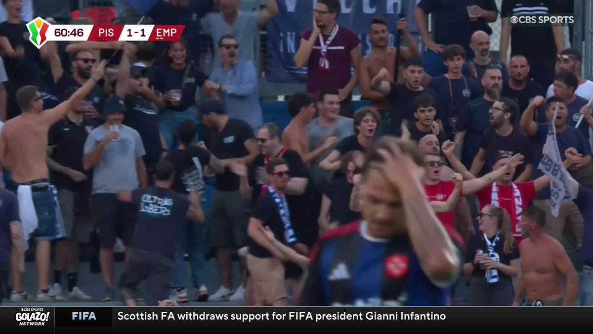 Edoardo Saporiti strikes in the equalizer for Empoli 🔥 Watch Pisa vs. Empoli in the Coppa Italia on CBS Sports Golazo Network and Paramount+ 📺