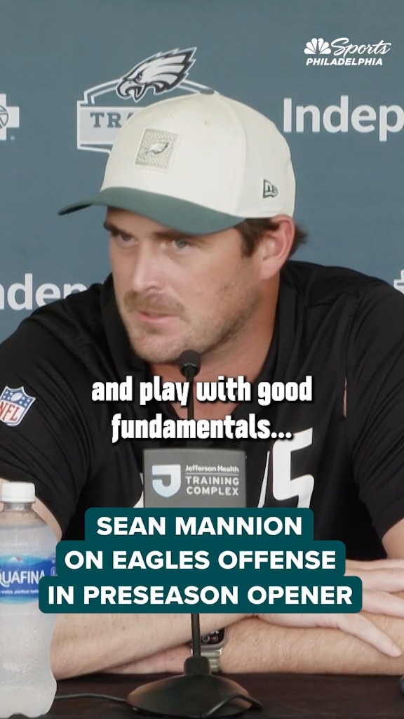 "We kept things pretty close to the vest." Sean Mannion discusses the Eagles offensive performance in the preseason opener.