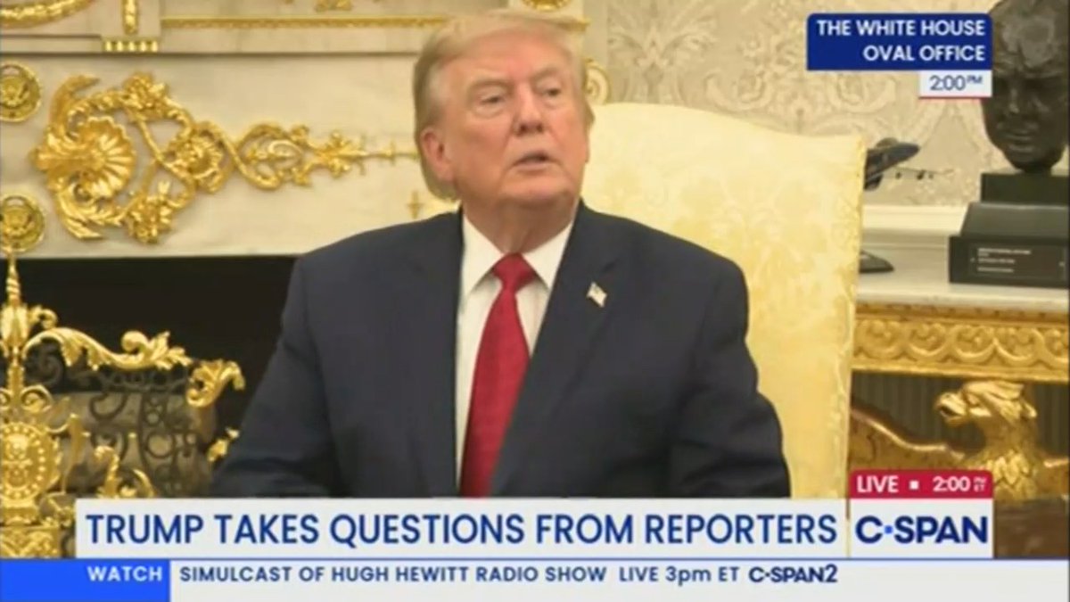 Q: Why hasn't Kim Jung Un responded to your request to have a conversation? Trump: How do you know he hasn't? Q: Has he? Trump: Uh... Yeah he has.