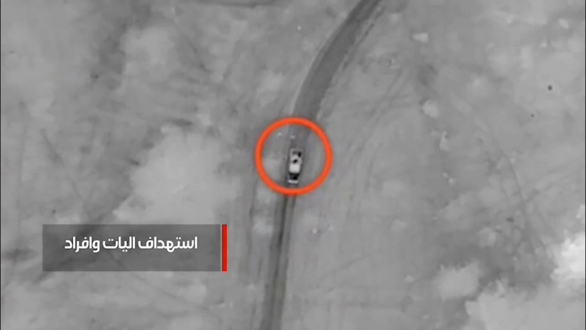 مقاطع جديدة نشرتها القوات الحكومية اليمنية لاستهداف الميليشيات الحوثية بالطيران المسيّر في الساحل الغربي #العربية_عاجل