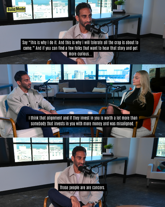 More money isn’t always better. Manan Mehta from Unshackled Ventures breaks down why investors who understand your story, your purpose, and why you’re building can be far more valuable than a bigger check from someone who’s misaligned. Check out the full interview on Build Mode:
