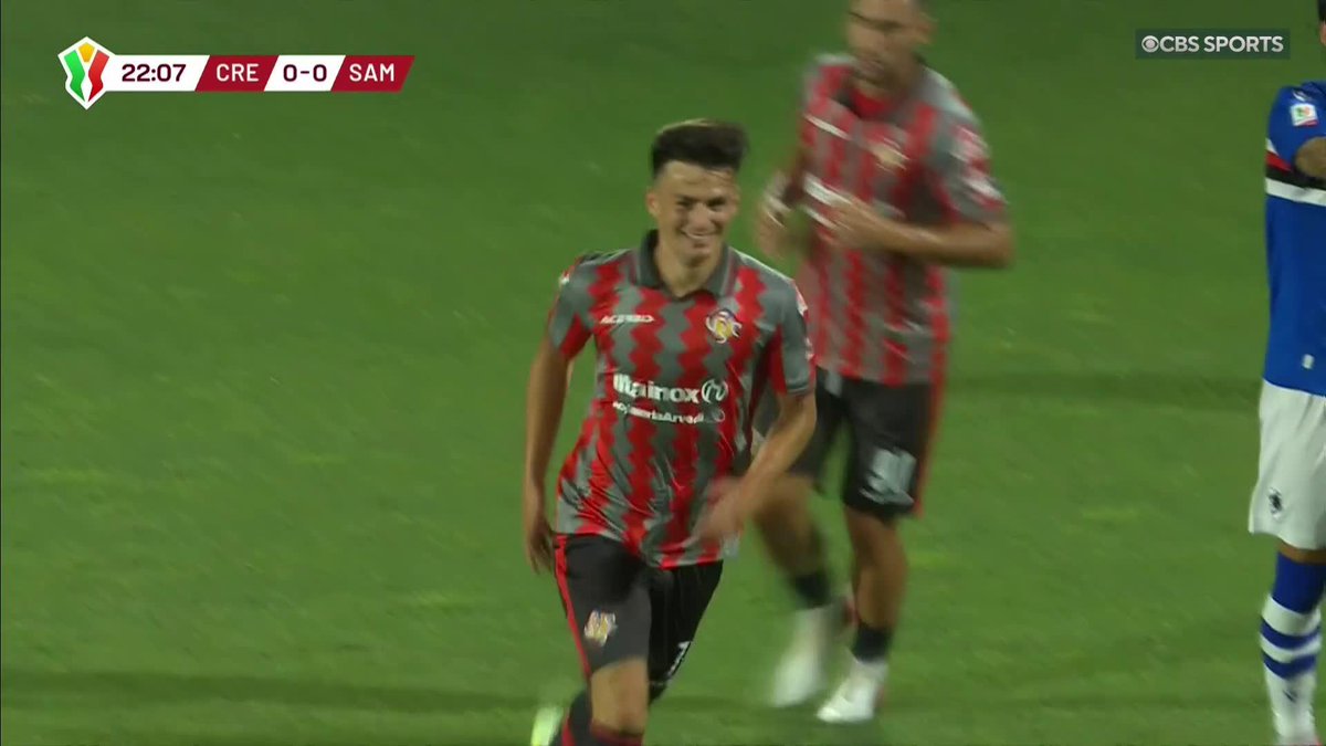 Cremonese's David Stückler scores his first goal for his new club 🇮🇹 Watch Cremonese vs. Sampdoria in the Coppa Italia on CBS Sports Golazo Network and Paramount+ 📺