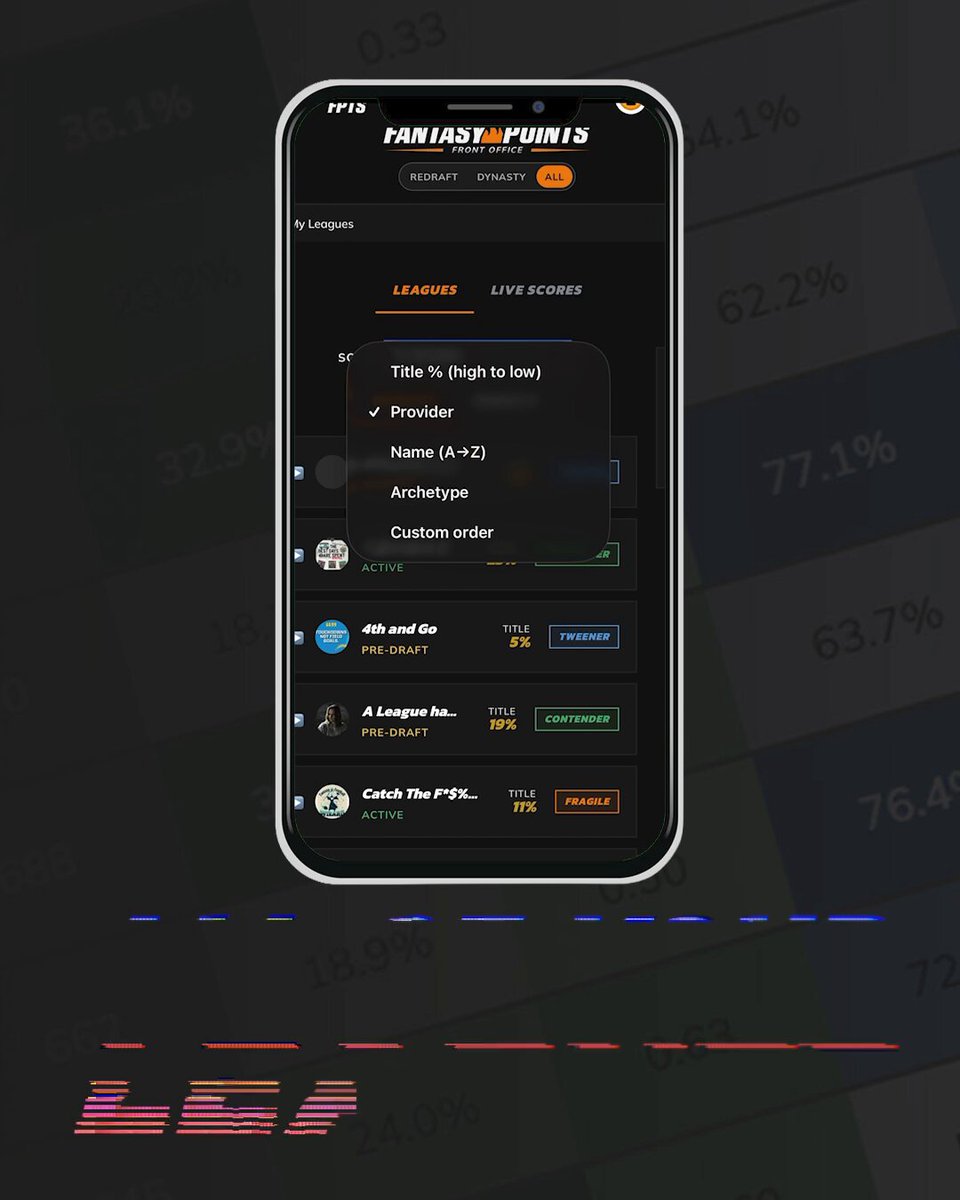 We FINALLY fixed our *awful* old league importer &amp; draft dominator tools And by “fixed,” I mean we completely rebuilt it from the ground up.... Introducing the Fantasy Points Front Office: