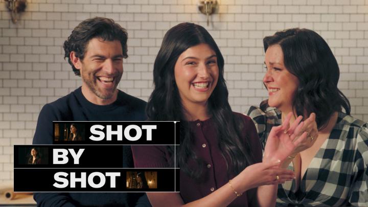 Melanie Lynskey and Max Greenfield instantly tear up over Sunny Sandler's Waitress audition in Don't Say Good Luck.