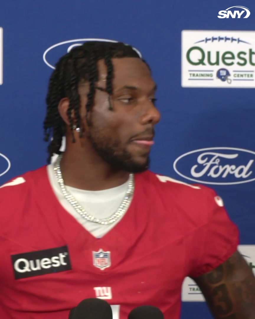 Malik Nabers was asked if he expects to play Week 1: "The most important thing is my health. The most important thing is just completing every milestone that they have in front of me, giving good effort, continuing to come out here and be a great teammate to my teammates."