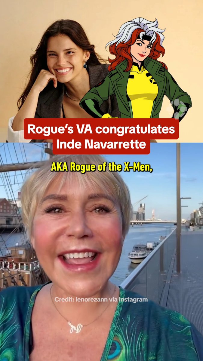 Rogue voice actor Lenore Zann is excited to meet the new MCU Rogue, Inde Navarrette: