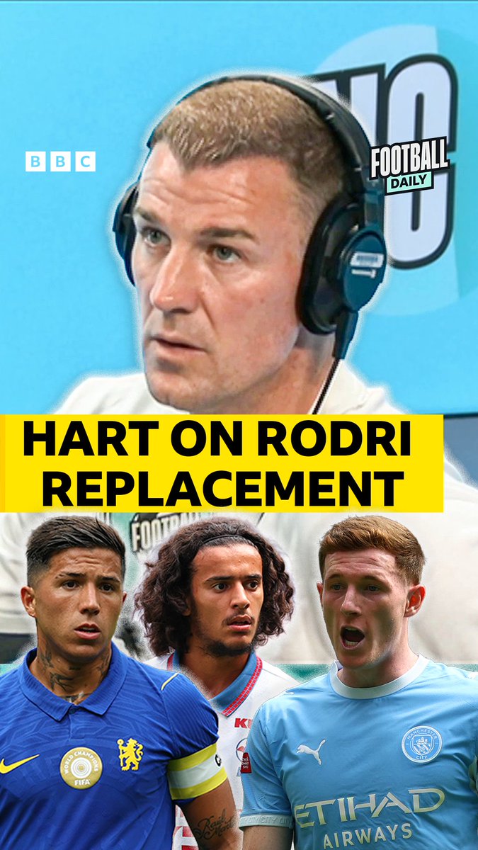 "Rodri is irreplaceable" 🔷 🤑 Joe Hart &amp; Chris Sutton discuss how #ManCity fill the gap that Rodri will leave in midfield #BBCFootball #Rodri