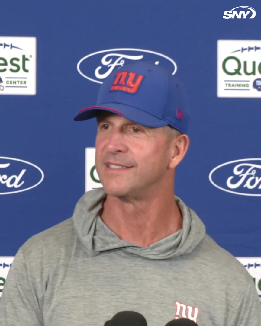 John Harbaugh talks about Najee Harris visiting the Giants today: "He looks good in the workout. He's not back 100%, he's not in football shape yet. If we are able to do something, it'll be a process. That would be a guy that has a lot of experience. He's a decorated vet."