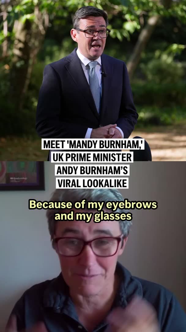 Emma Roberts, a Quaker chaplain from Wales, has gone viral for looking like UK Prime Minister Andy Burnham — earning her the nickname “Mandy Burnham.” Now, she’s hoping to meet her lookalike in person, with a few tips on making tea ready to go.