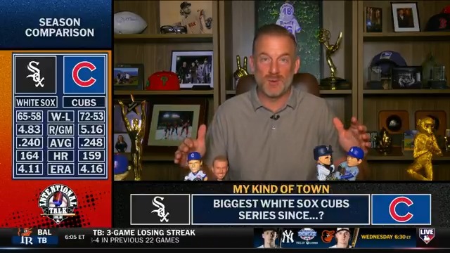 The Cubs and White Sox square off tonight as the Crosstown Classic gets underway! Former Cubbie RyanDempster says this is the biggest series between these two teams in 20 years 👀