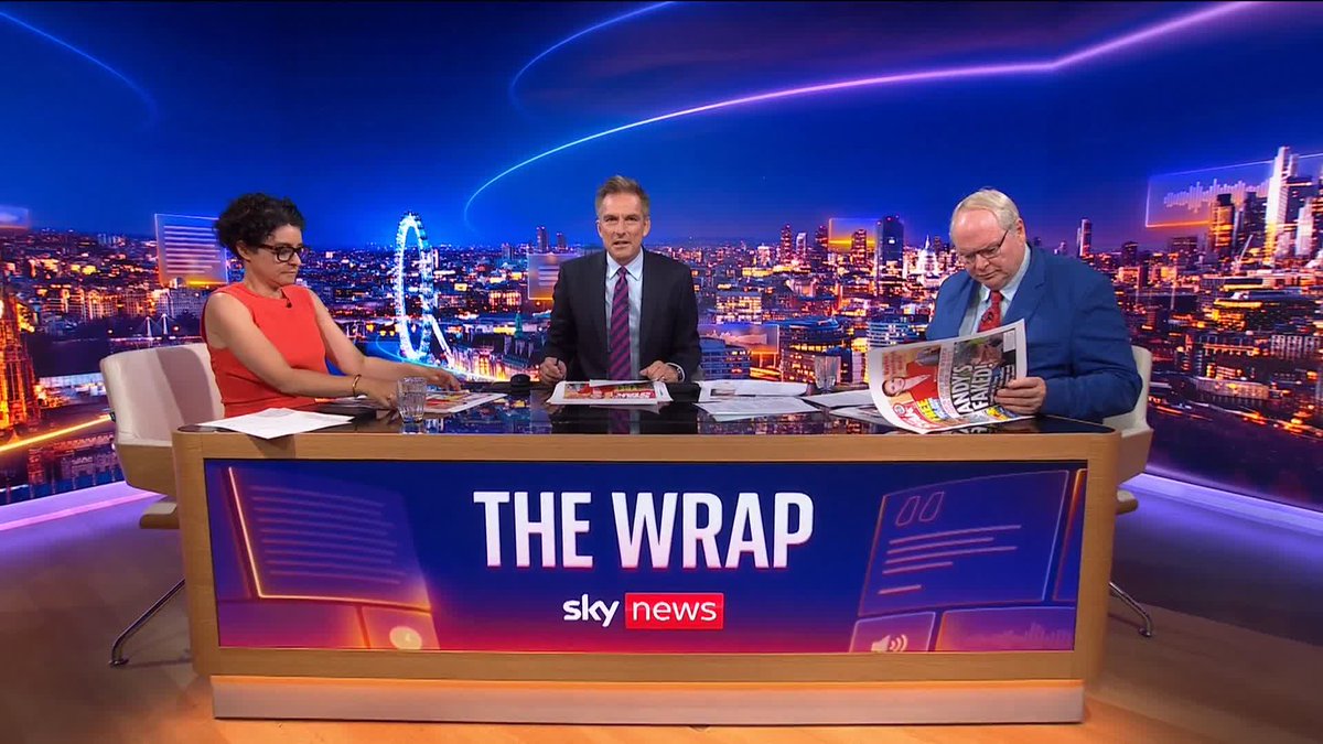 What's making tomorrow's newspaper front pages? 📰 Jonathan Samuels is joined by journalist and broadcaster Jenny Kleeman and political commentator Adam Boulton on #TheWrap. 📺 Sky 501 and YouTube or follow the latest here: