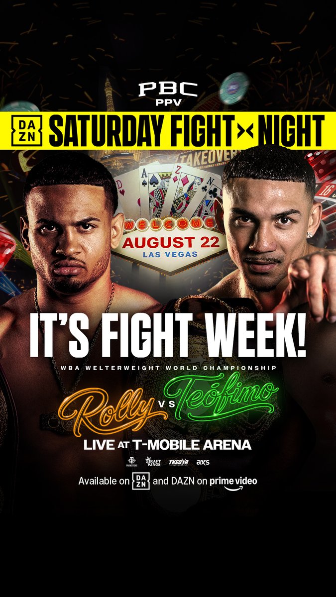 IT'S FIGHT WEEK! Time to get HYPED!🔥 #RollyTeofimo | Aug. 22 | Order NOW: