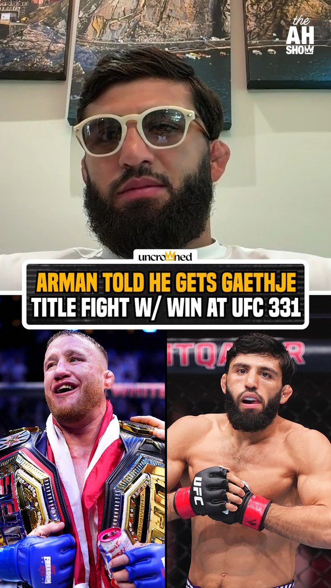 Arman trusts the UFC and Hunter Campbell when they say he's next up for a title shot 🤝 #HelwaniShow