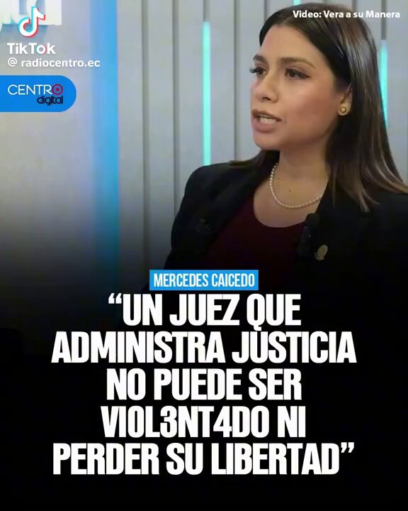 Es la Dra Mercedes Caicedo A ? Yo no la reconozco. Alguien más ?