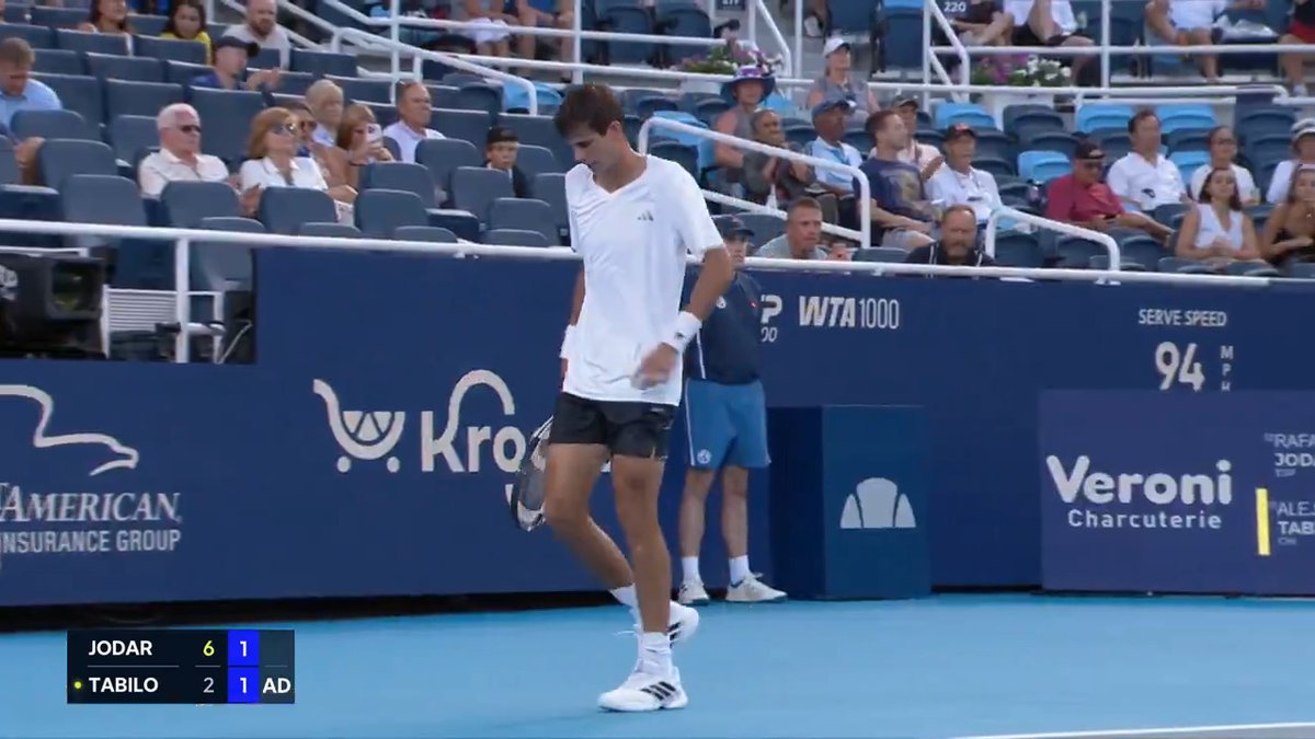 Exceptional point construction 👨🔬 Jodar is in total control out on P&G Stadium Court. Cincinnati Open | #CincyTennis