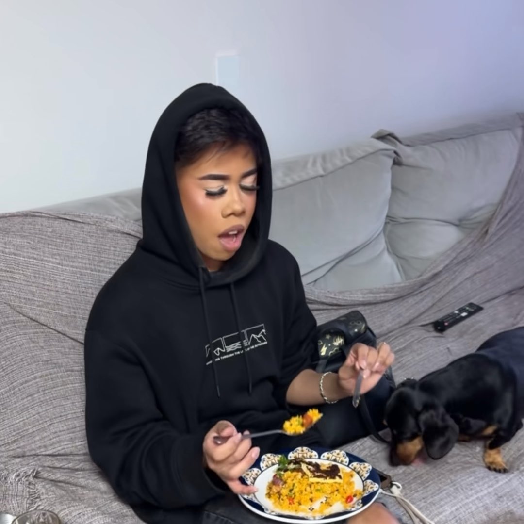 kylie gui provando baião de dois da luna nunes