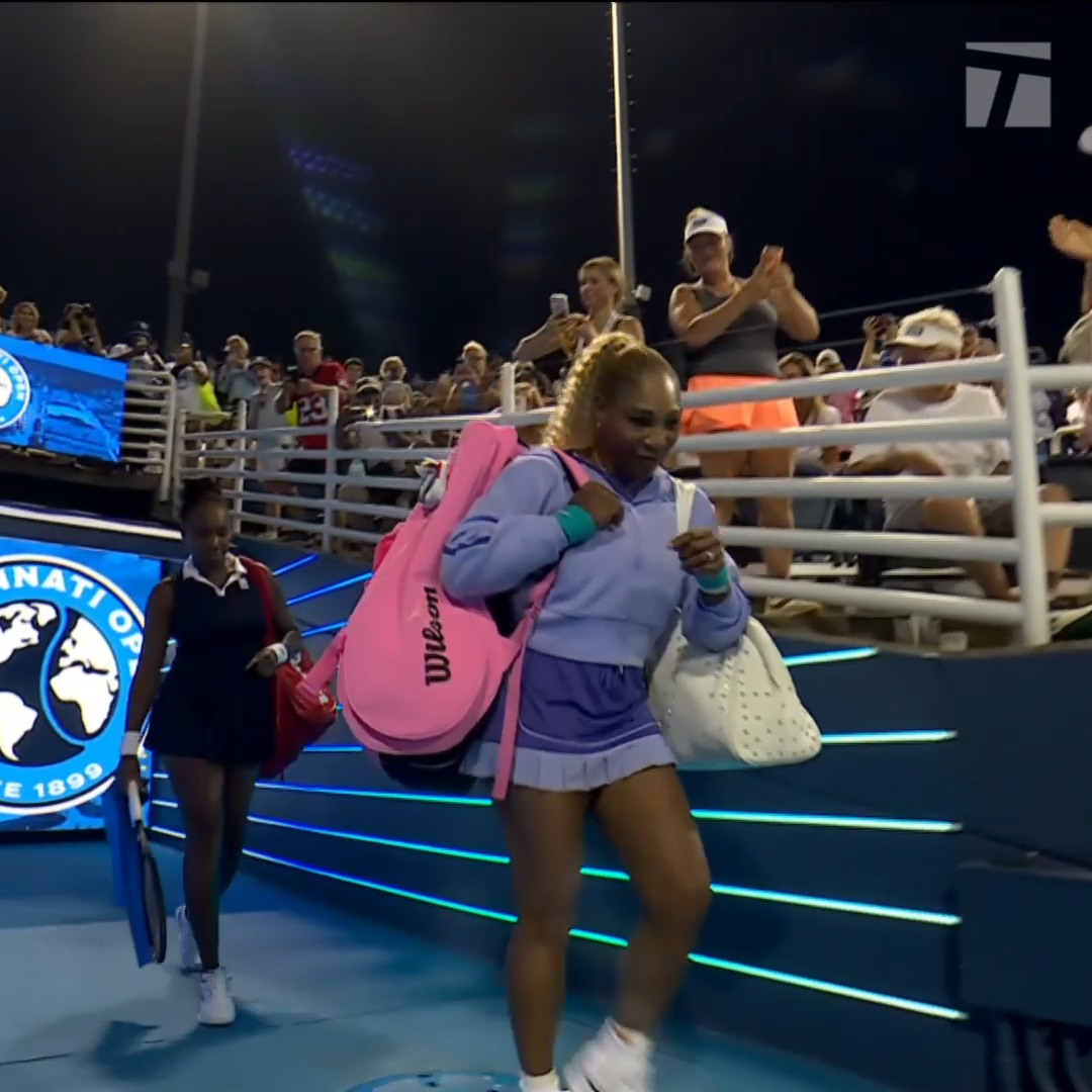 Serena and Venus are BACK 🤩🔥 Stream their doubles return now on our App 📲 #Cincytennis