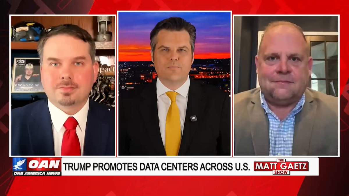 “Having data centers allows you to compete… There’s going to be data centers in America. The question is who gets access to them, normal residents or Goldman Sachs?” Dorworth Capital founder Chris Dorworth makes the case for cutting government red tape around data centers, warning that overregulation won't stop their expansion—it'll just decide whether everyday Americans get access to the power they unlock, or whether Wall Street giants like Goldman Sachs scoop it all up first. Watch The Matt Gaetz Show on OAN Live Today!