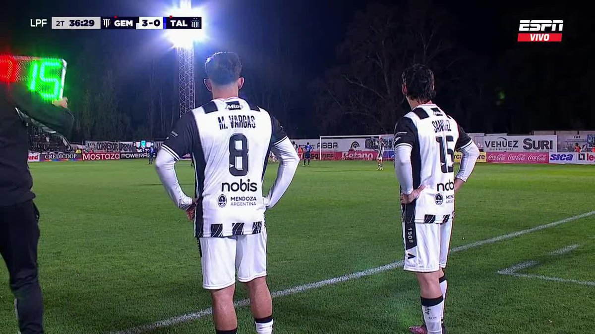 ¡DEBUT OFICIAL PARA EL MONITO VARGAS CON LA CAMISETA DE GIMNASIA DE MENDOZA! 📺 #ESPN