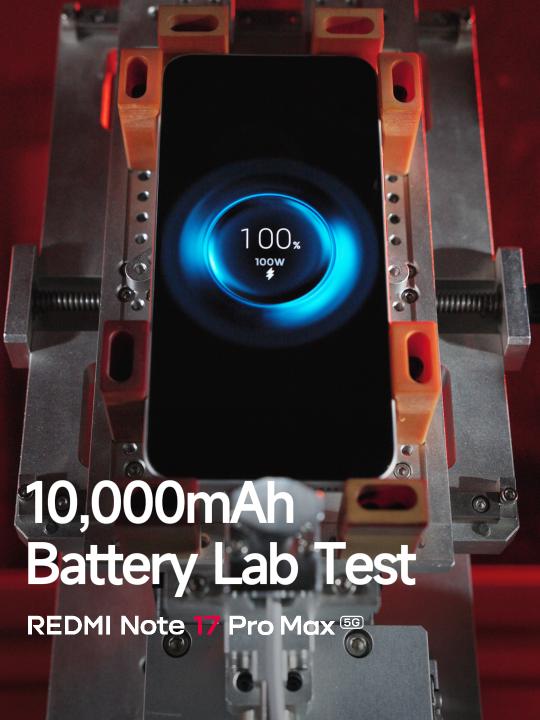 Behind every long-lasting battery is a journey of relentless testing. From extreme temperatures to thousands of charge cycles and real-life usage simulations, every test brings the REDMI Note 17 Series one step closer to lasting power you can trust.