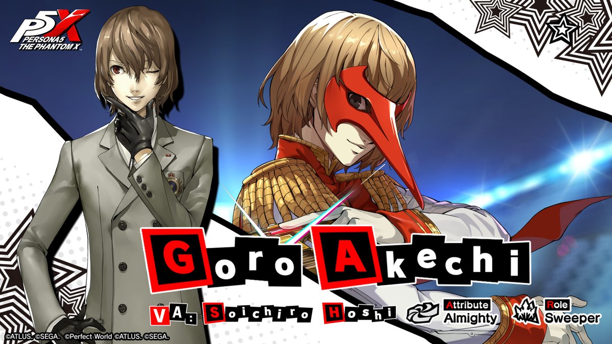 ✧ ┈┈┈┈┈┈┈┈┈┈┈┈ ✧ Most Wanted Phantom Idol Contract Comeback The Detective Prince ✧ ┈┈┈┈┈┈┈┈┈┈┈┈ ✧ 5★ Phantom Thief Goro Akechi/Code name: Crow (VA: #SoichiroHoshi) tracks his way back into P5X on Aug 20! 🚲 #P5XEN #P5R #GoroAkechi