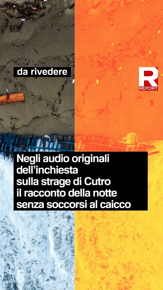 Negli audio originali dell’inchiesta sulla strage di Cutro, il racconto della notte senza soccorsi al caicco. Rivedi la puntata 👇