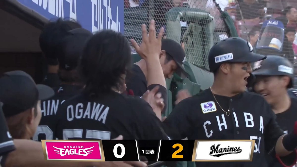 初回バースデーアーチ🎊 今日は幕張の航たん、26歳の誕生日🎂 千葉ロッテ 山口航輝 選手の第21号先制2ランホームラン🌈