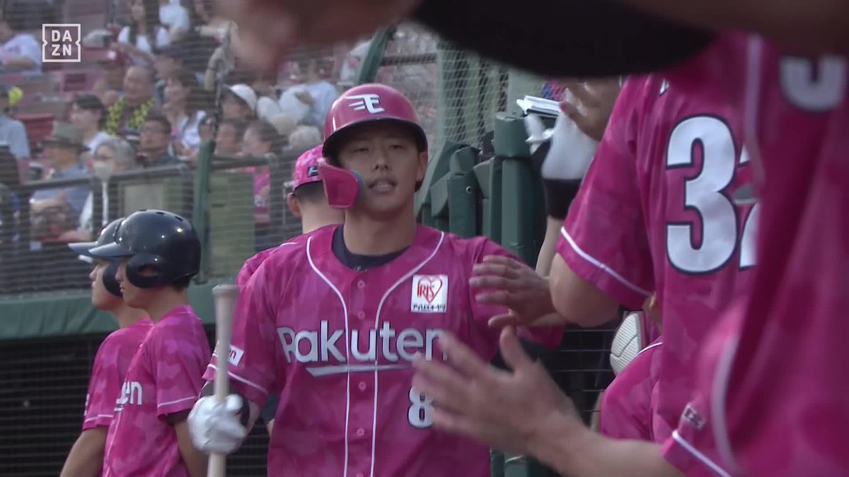 逆方向のスタンドへ 辰己涼介 反撃の10号弾 4年ぶりの二桁本塁打到達 ⚾️楽天×ロッテ #RakutenEagles #だったらDAZN