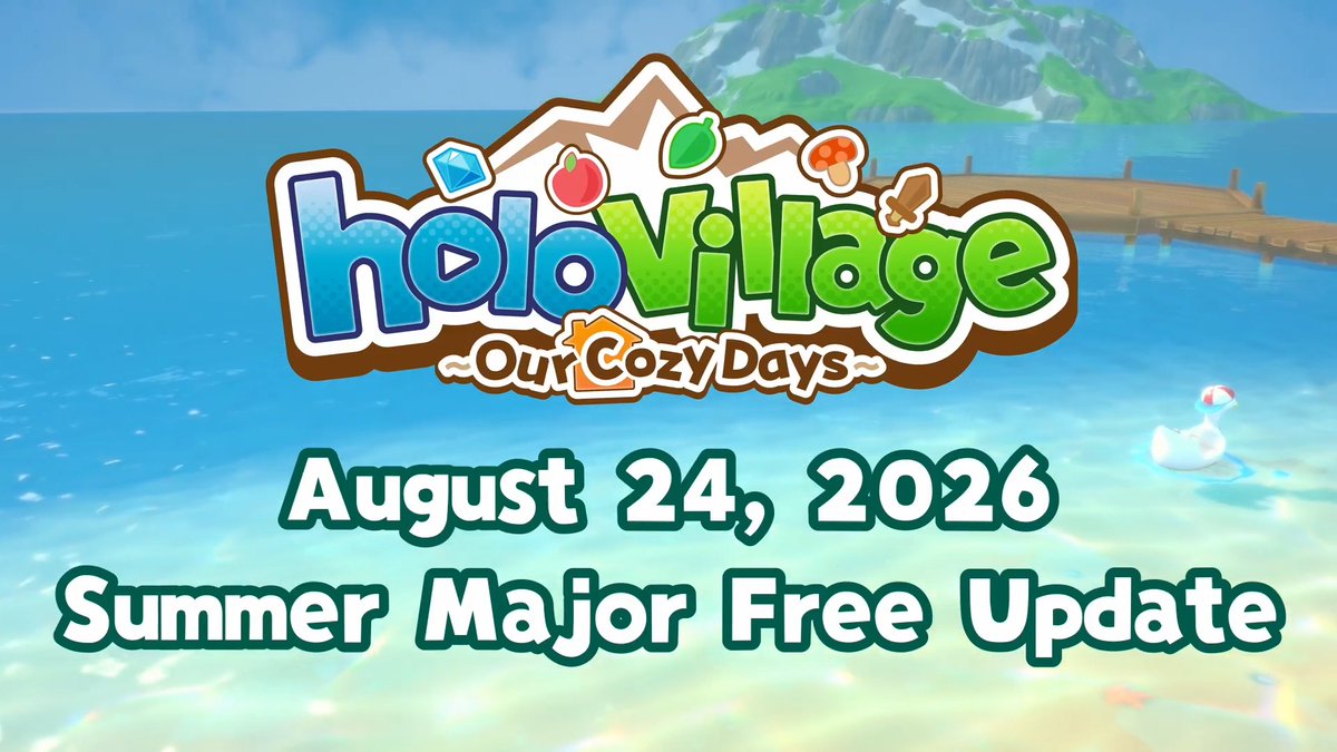 🌴 First look: Summer Update PV 🌴 FLOW GLOW, Affection, Dodge/Guard, Beach... plus more not in the video‼️ QoL improvements too — sale starts 8/24 (Mon)! ✨ Come live in holoVillage this summer❓ #holoVillage #holoIndie