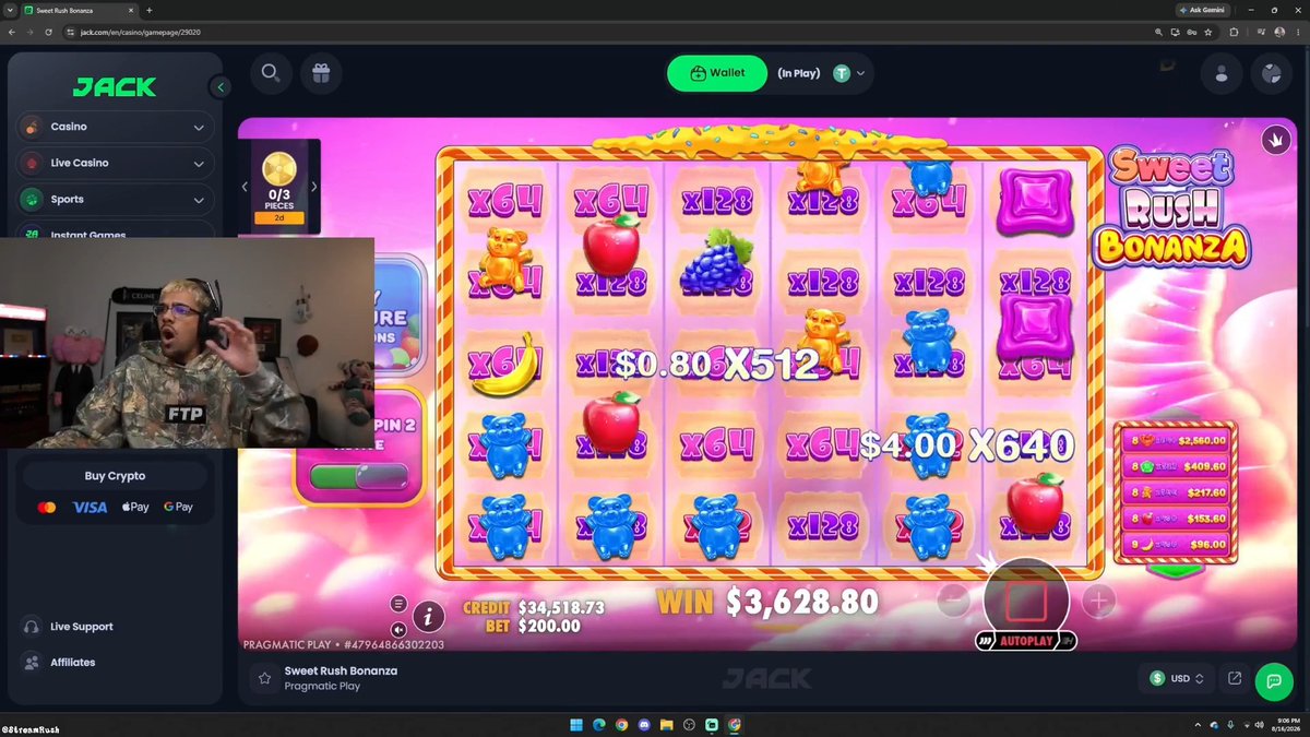 N3ON GETS SHOCKED AFTER HITTING THE WEIRDEST MAX WIN EVER ON SWEET RUSH BONANZA! 🤯🔥