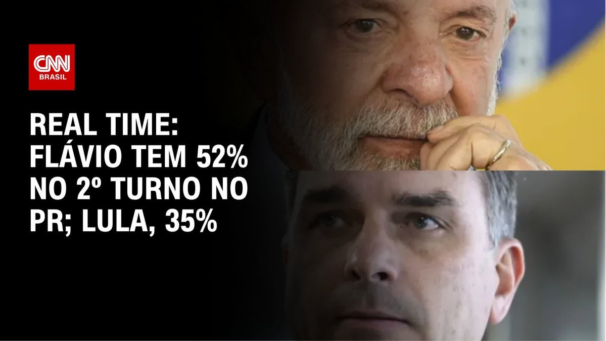 Real Time: Flávio tem 52% no 2º turno no PR; Lula, 35%; Assista #CNNNovoDia