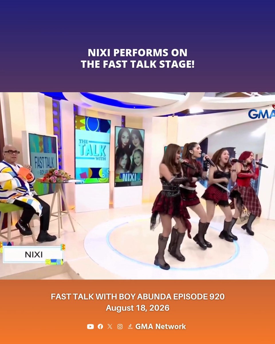 #FTBANIXI #Highlights: Born to Shine's P-pop girl group, NIXI, sings LIVE on Fast Talk! For more #FastTalkWithBoyAbunda content, visit #NIXI #BornToShine Watch the full episodes of your favorite GMA shows on the new GMA Play app. Download now on Google Play and App Store. Also available on and Android TVs!