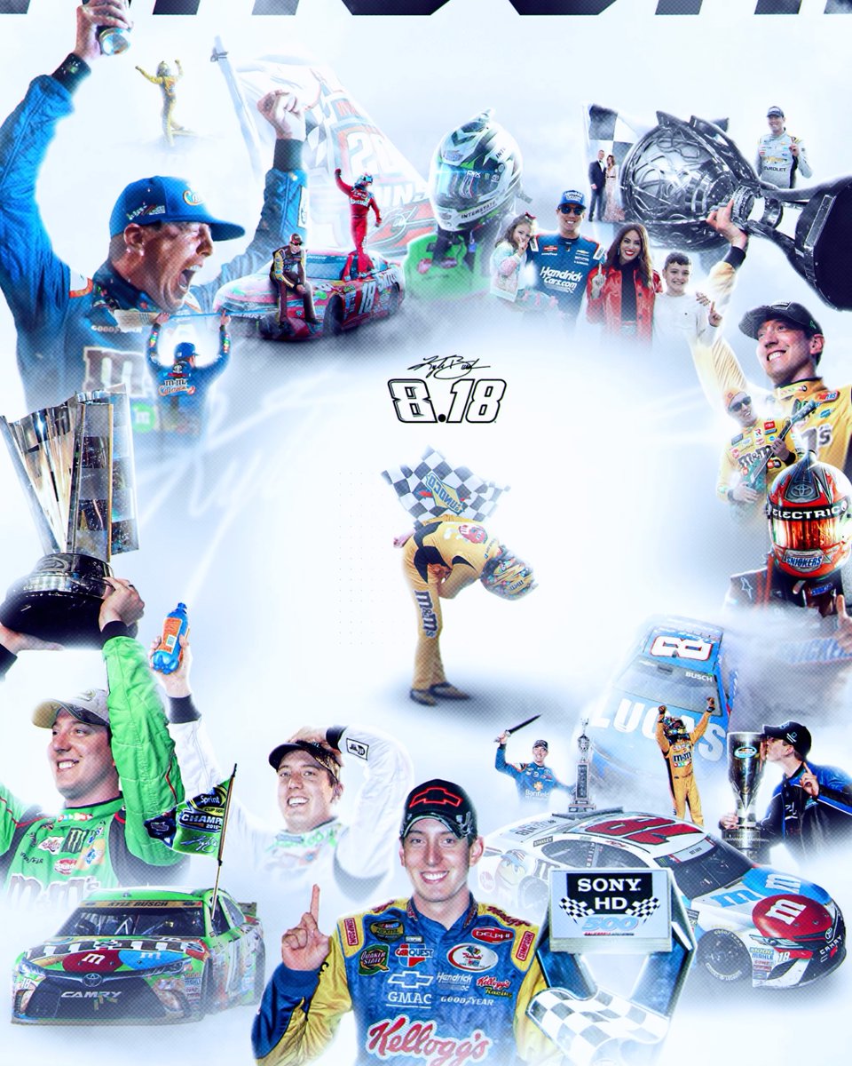 Many memorable moments. One unforgettable driver. Today, on 8.18, we celebrate the life and legacy of Kyle Busch. #ForeverRowdy