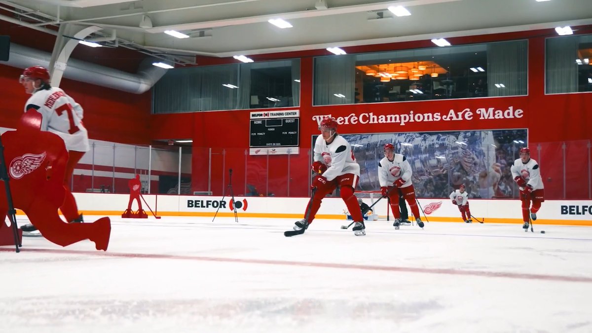 An inside look at #RedWings Development Camp. 📺: Presented by: @ticketmaster