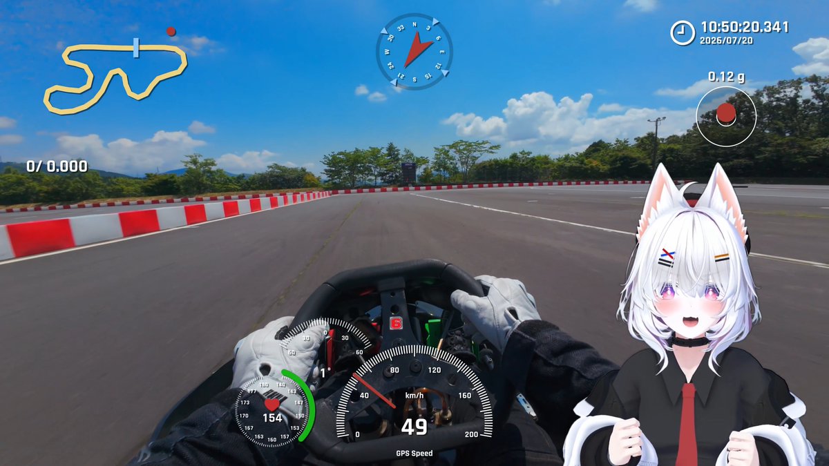 シロいのカート🏎️💨 富士スピードウェイのカート＆モトパークで本格カートを体験したよ！ #バーチャルモーションキャプチャー #waidayo