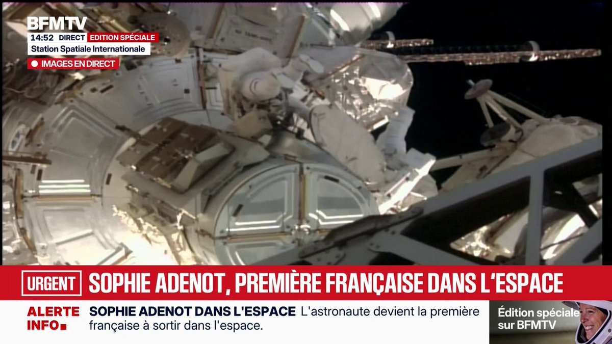 L'astronaute Sophie Adenot entame sa sortie de l'ISS et devient la première Française dans l'espace