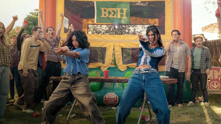 Maitreyi Ramakrishnan, Priyanka Kedia, and Hasan Minhaj star in BEST OF THE BEST. Two best friends at UCLA leap into the competitive and cutthroat world of collegiate Bollywood-fusion dance. Directed by Lena Khan. Premiering September 18.