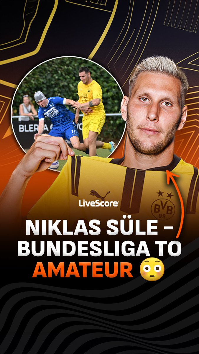 Ex Bayern Munich defender Niklas Süle made his debut at striker for SV Tiefenbach, who play in the German 11th tier 😳🇩🇪