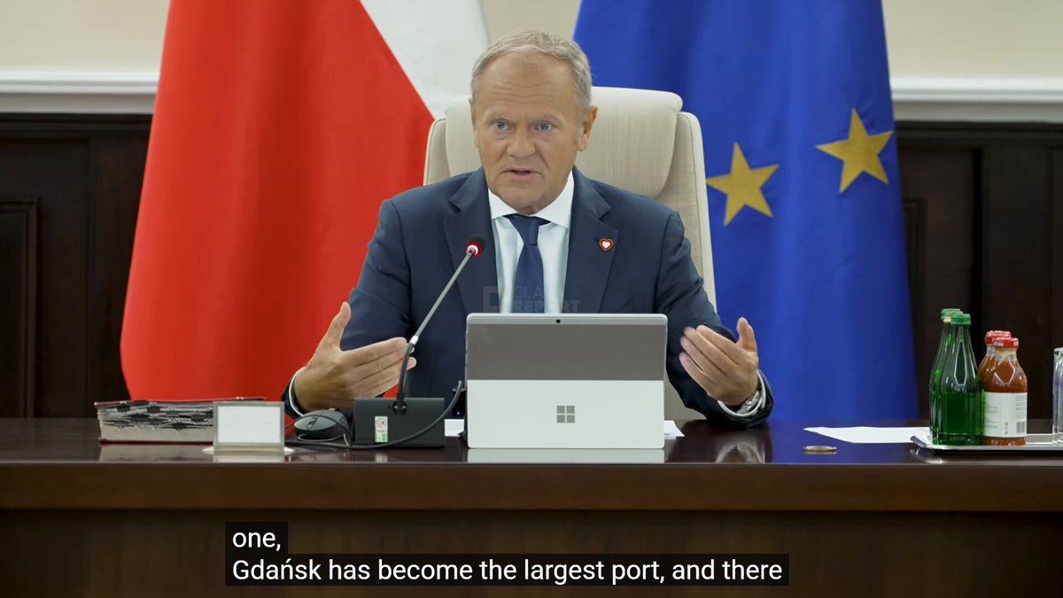 Polish PM Donald Tusk: Poland is taking first place on the podium when it comes to the Baltic. It is becoming one of the most important maritime countries, particularly in terms of container handling, in the entire European Union and Europe.