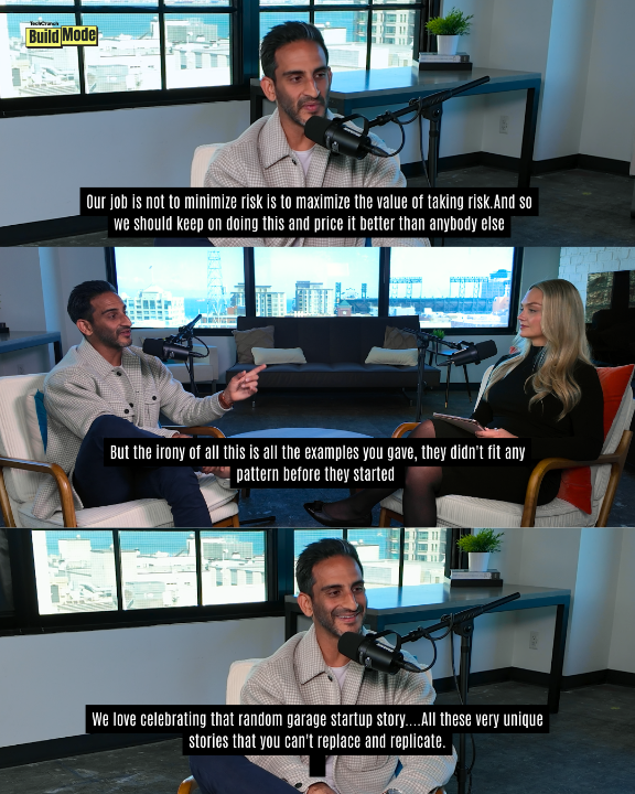This week on Build Mode Unshackled Ventures ’s Manan Mehta asks the question: If the best opportunities rarely fit an existing pattern, if every breakthrough looks different at the start, why do we keep searching for the same signals? Hear all about how he and his team back immigrant entrepreneurs from day 1 and why the outcome is worth the risk. Watch the full episode: